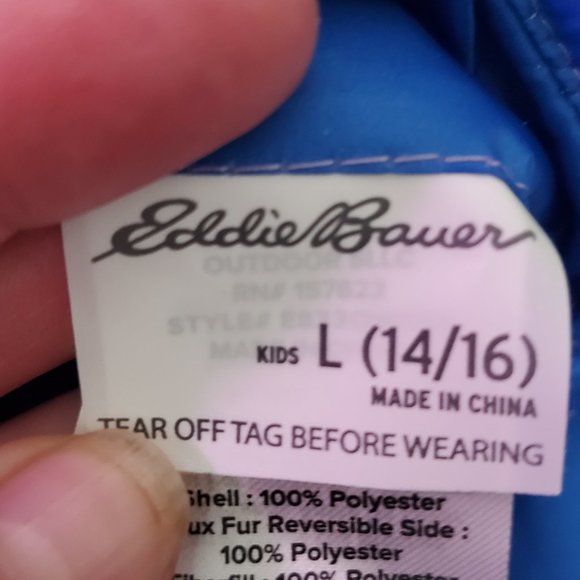 Eddie Bauer Youth Reversible Jacket Size 14/16 - Picture 3 of 6
